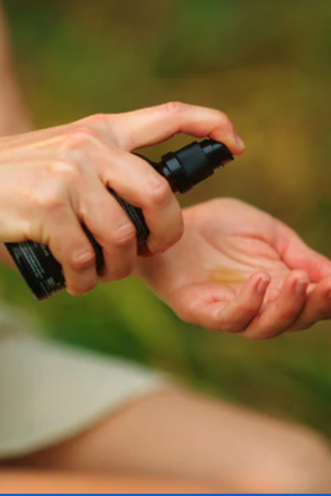 While skin is still slightly damp, take 3 drops of Balaayah in your palm