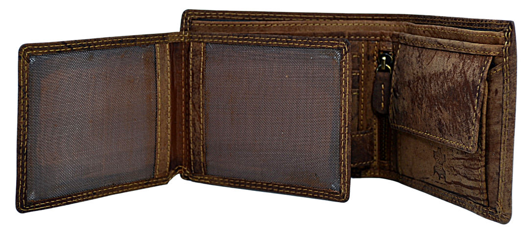 Till Burry - Mens RFID blocking leather wallet - Reindeer Leather