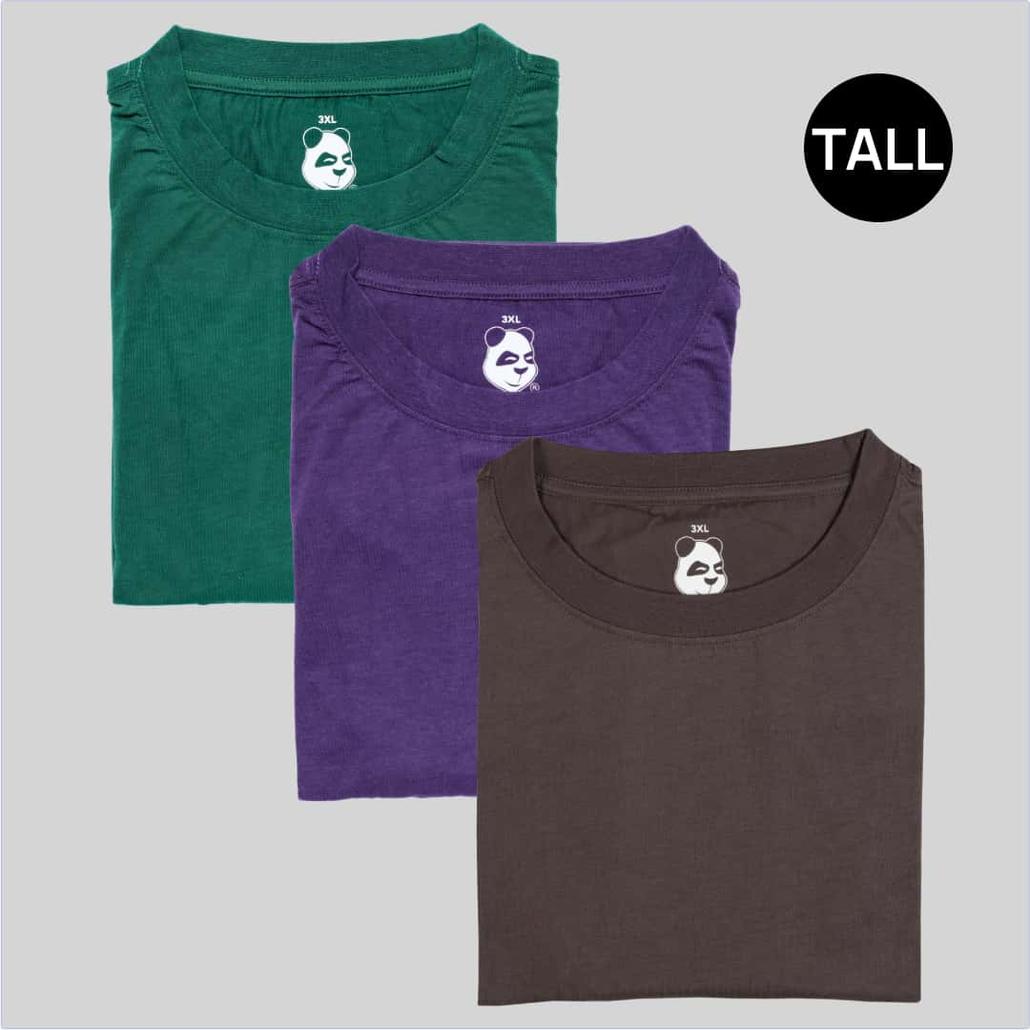 Tall Men's Crew Neck Performance Winter Essentials 2-Pack Bamboo Viscose T-Shirt Bundle - Save 10%