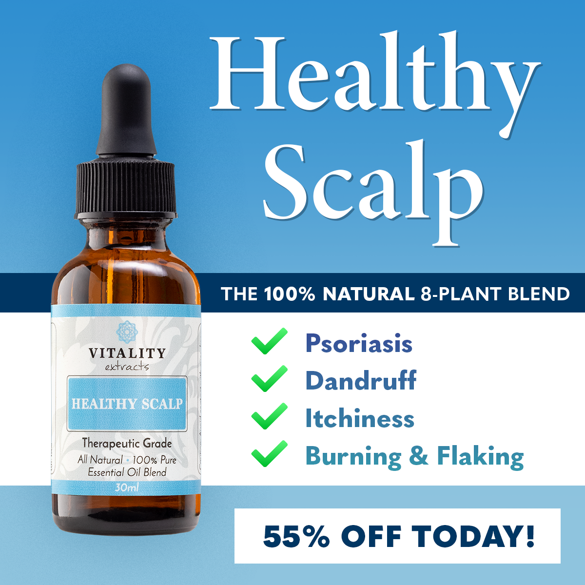 Healthy Scalp by Vitality Extracts, Pure Essential Oil Blend
