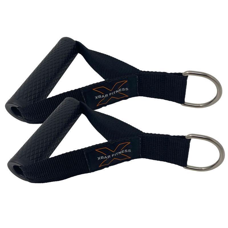 man using xbar resistance band inside lower body workout