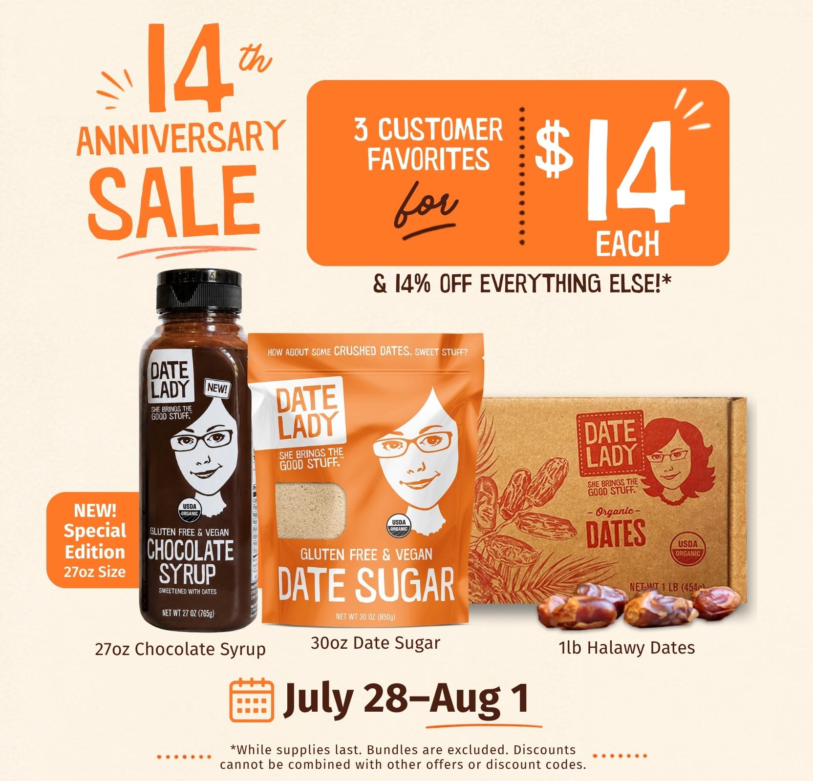 14th Anniversary Sale