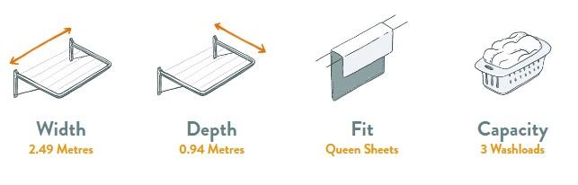 Austral Compact 28 Clothesline Specifications