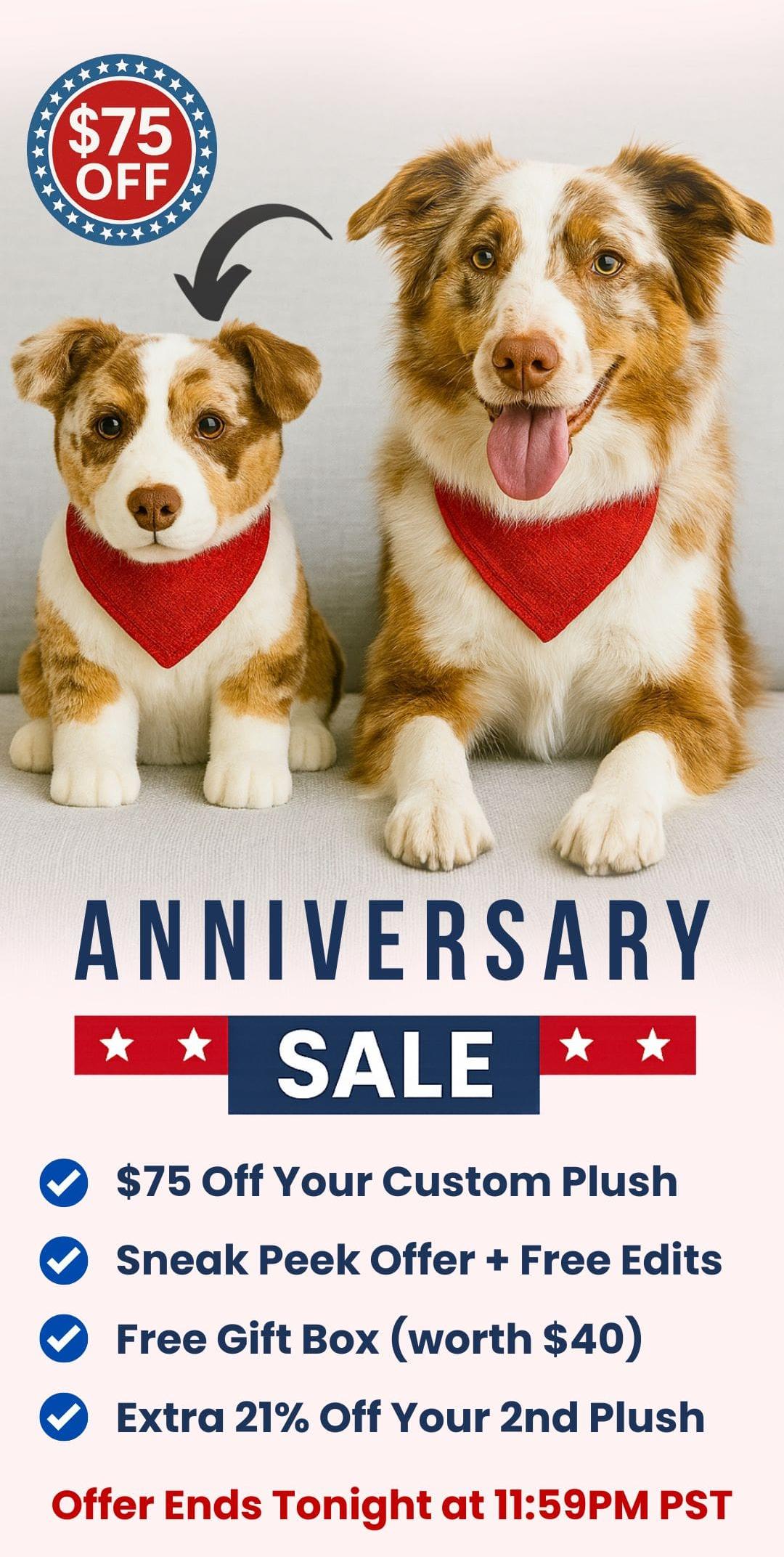 custom stuffed animal plush from photos as a memorial gift