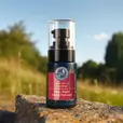 Firm focus face serum on a beautiful natural background