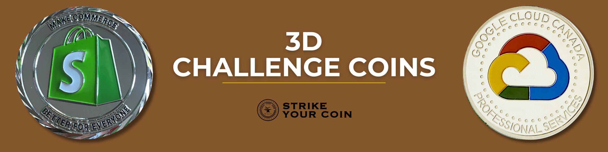 3D Challenge Coins