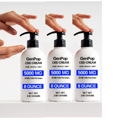 3 Bottles GenPop Cream 8 Oz. 5000 MG ($100 per Bottle)