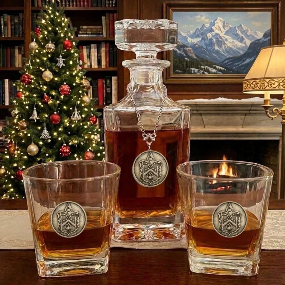 Custom Decanter Set with Detachable Marker