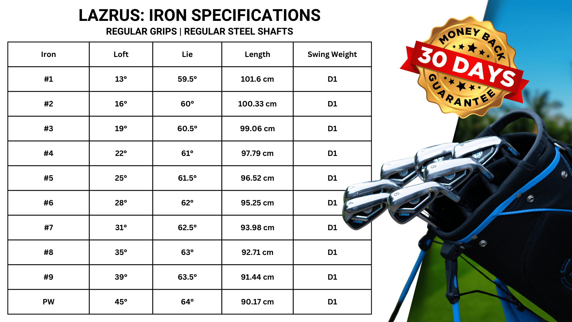 Irons Specs DT