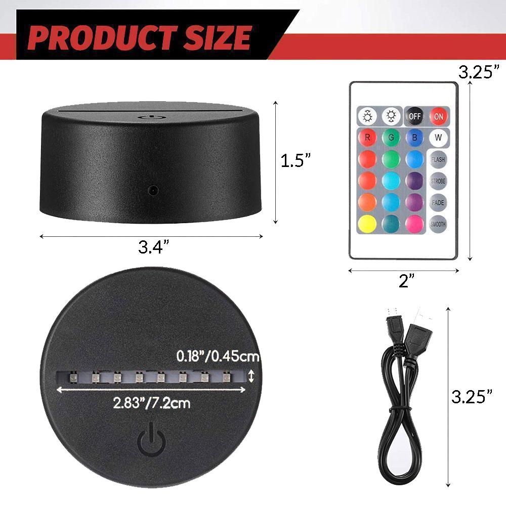 patriotic led acrylic sign led puck