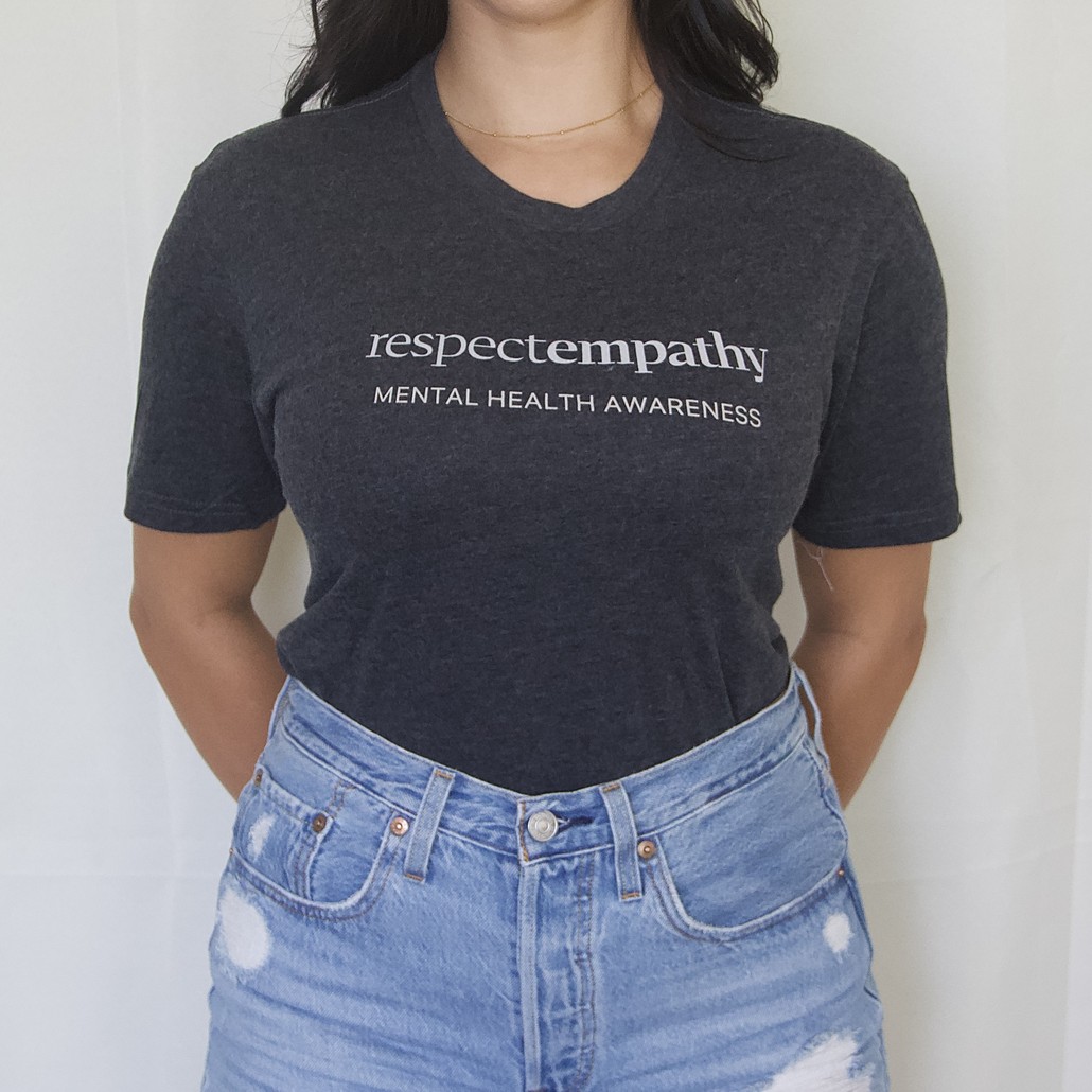 Respect Empathy Unisex Charcoal Grey T-Shirt_Involvd Social Advocacy Clothing Brand