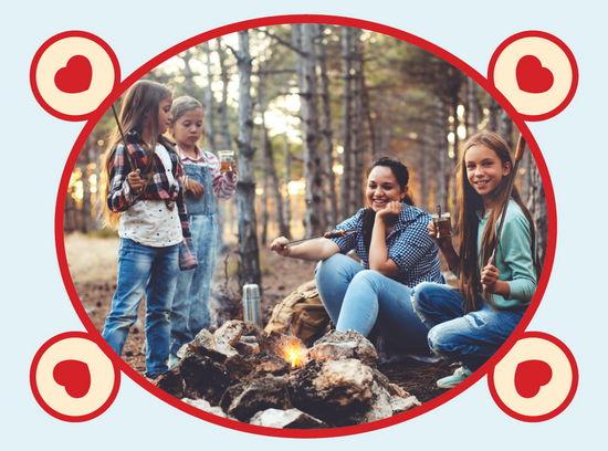rooibos rocks kids around fire drinking rooibos chai tea