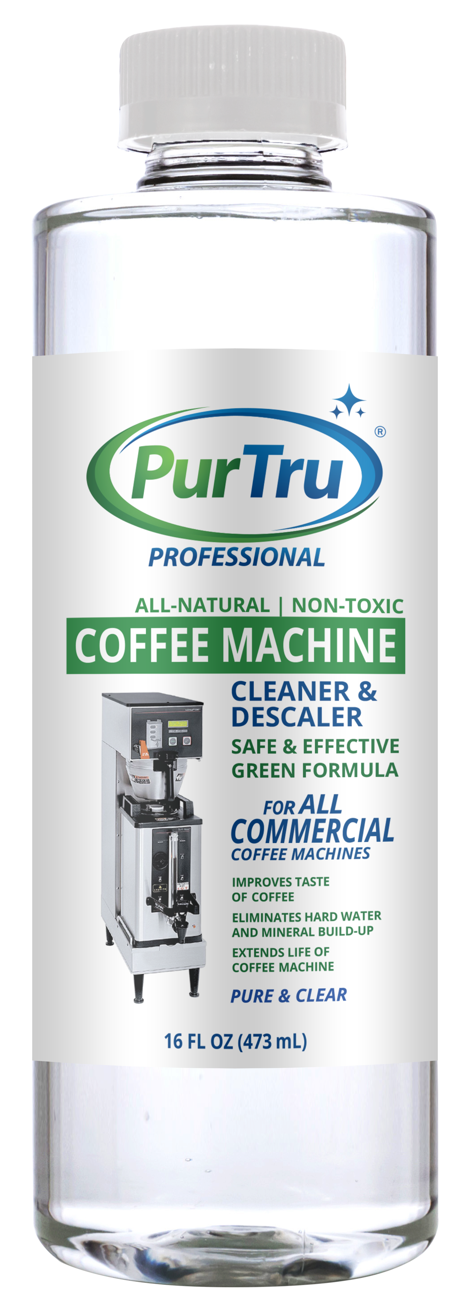 PurTru® PROFESSIONAL Coffee Machine Cleaning & Descaling Solution