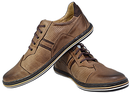 Otto - Mens dress sneaker shoes - Reindeer Leather