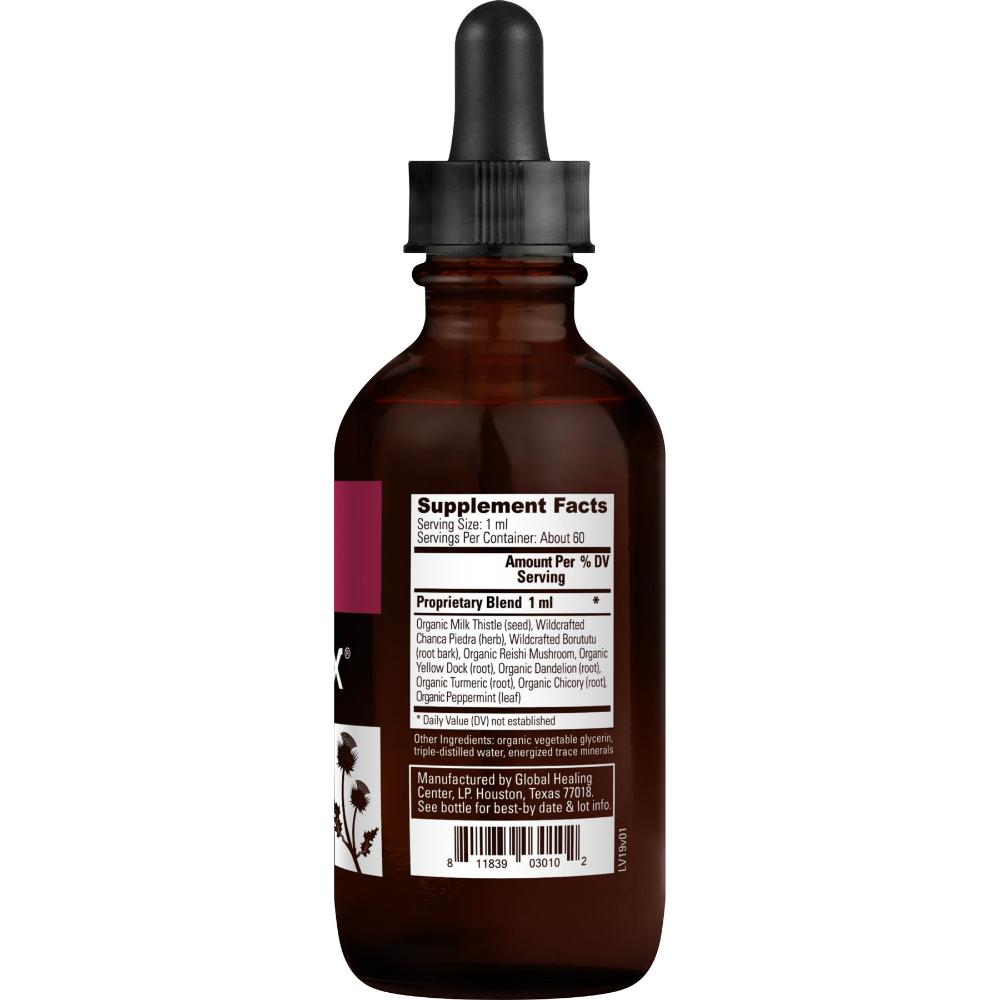 Global Healing Livatrex Liver Support Bottle Supplement Facts