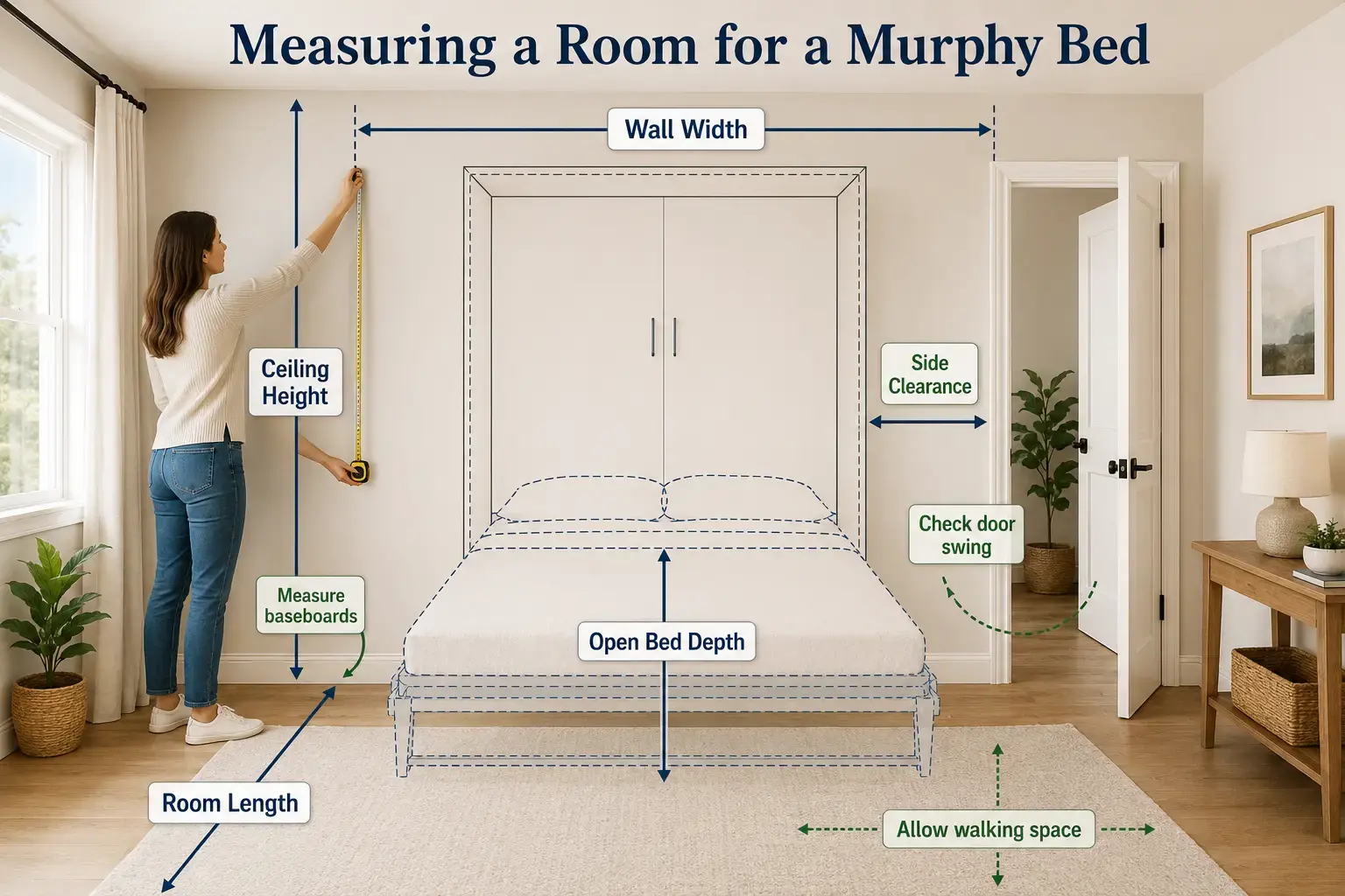 Measuring for a Murphy Bed