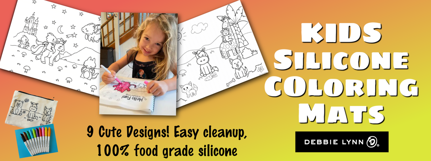 Kids silicone coloring mats