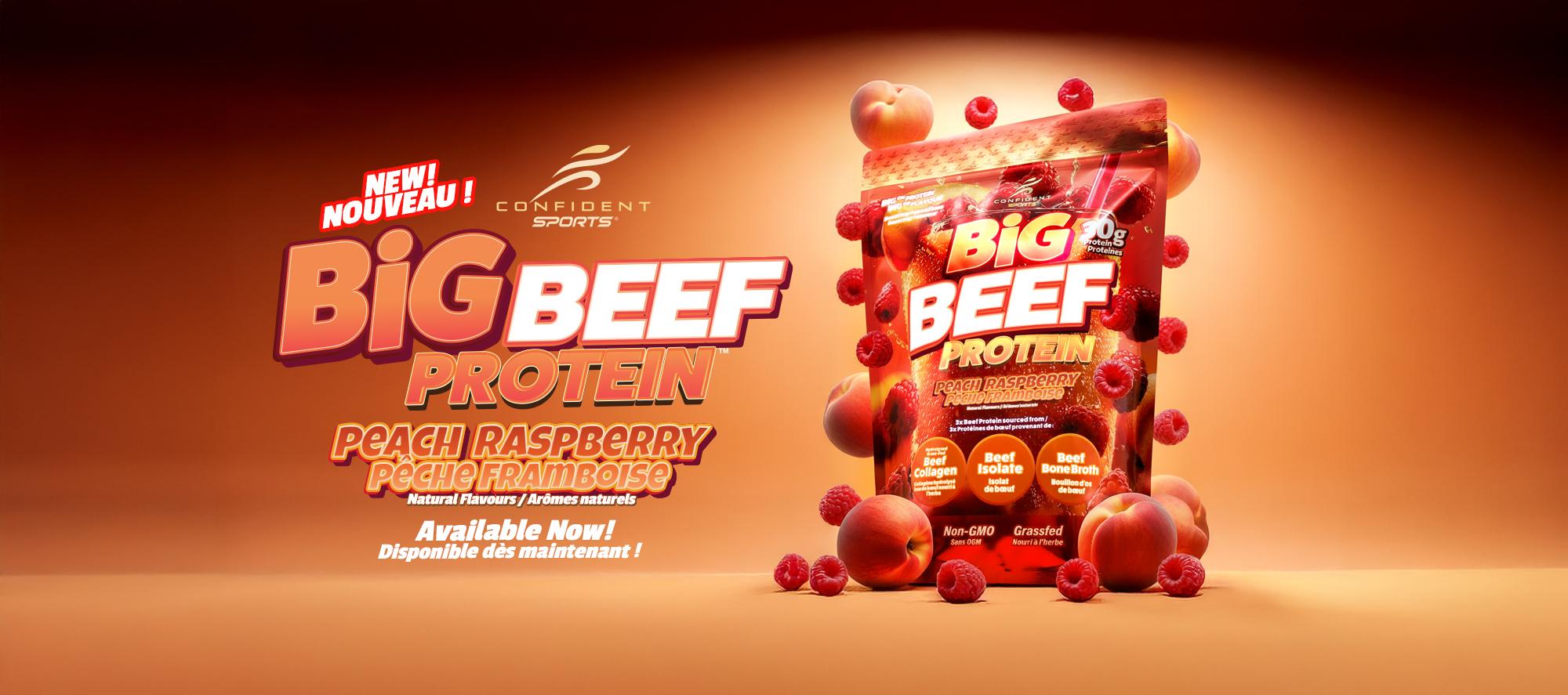big beef peach raspberry