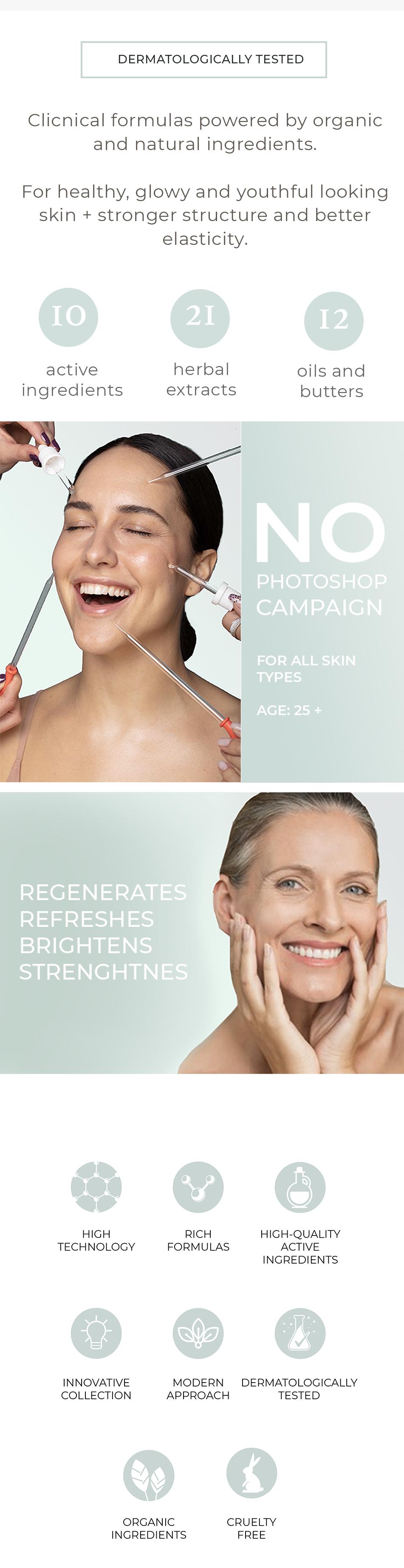 Dermatologically Tested La PIEL Lab natural Skincare Face Collection Lana Jurcevic