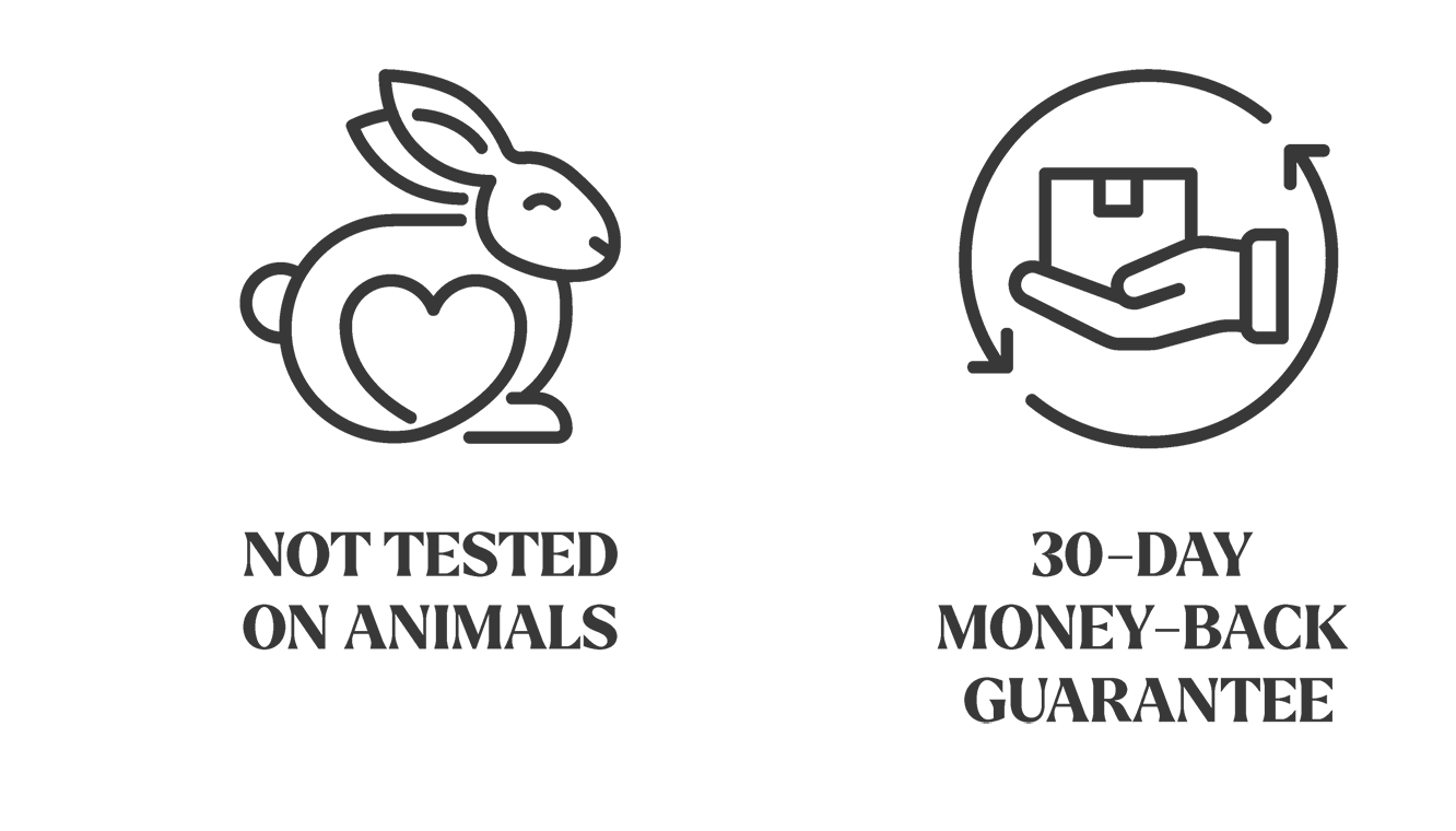 not tested on animals, 30 days money back guarantee, free shipping 3