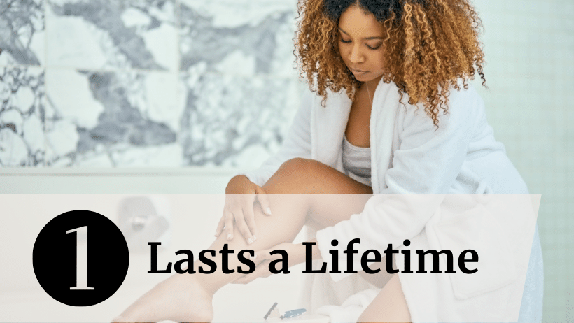 permanent hair removal at home; our machine lasts a lifetime