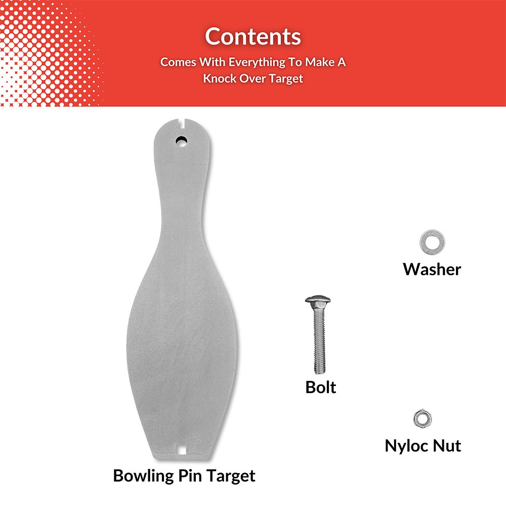 AR500 Steel Bowling Pin Targets For Shooting