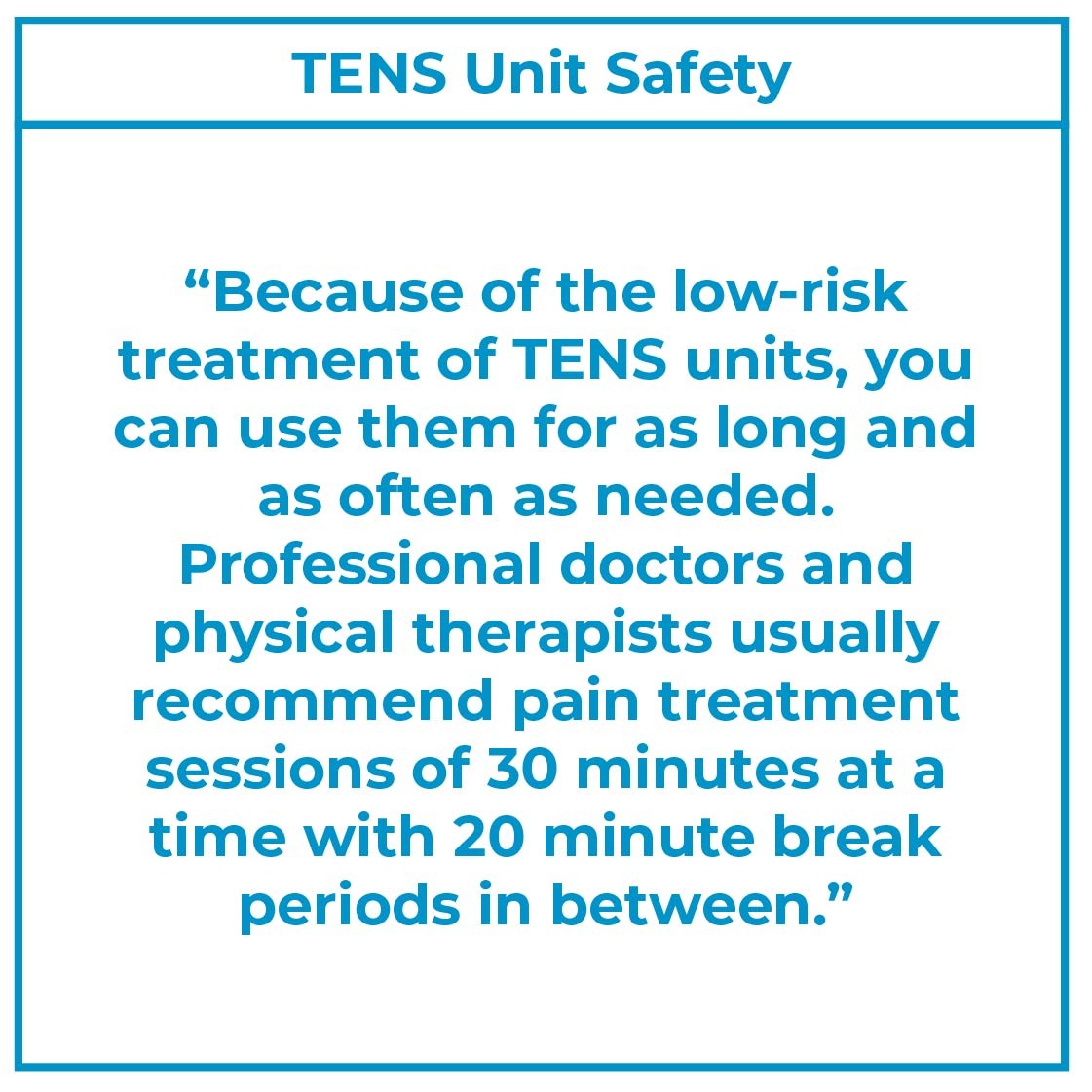 TENS Unit Safety
