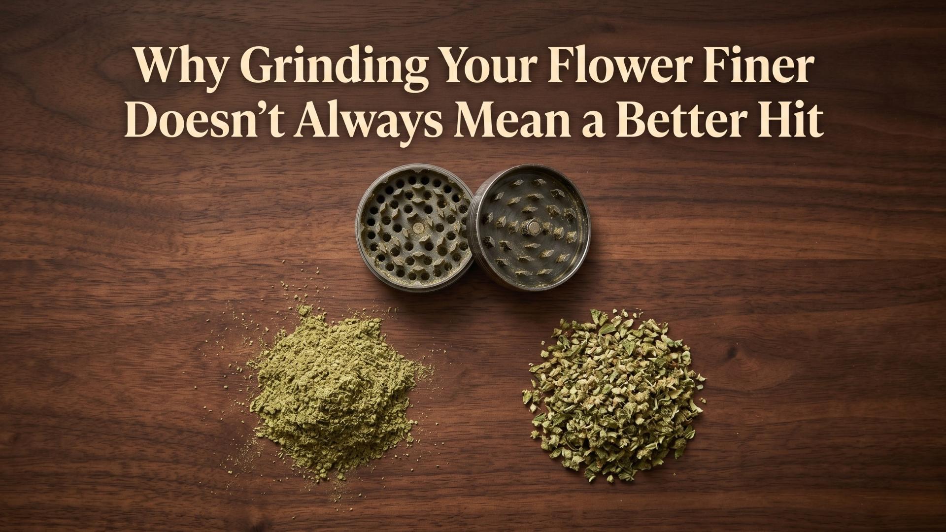 Why Grinding Your Flower Finer Doesn't Always Mean a Better Hit