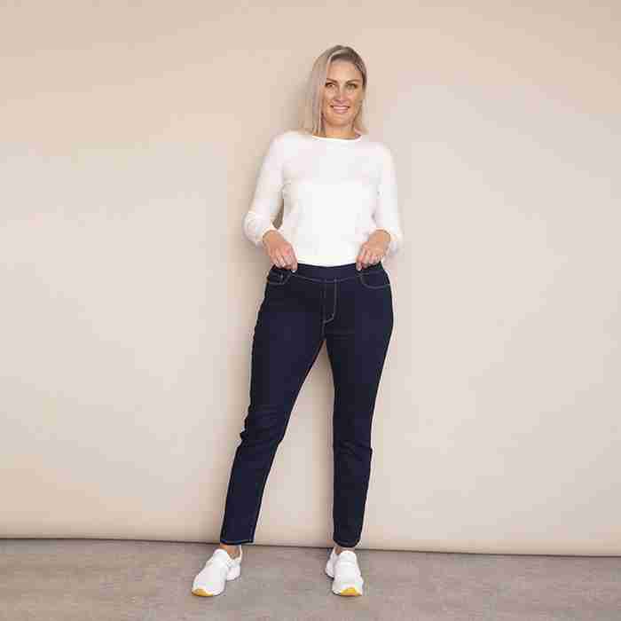 Sarah Denim Trousers - Plus Size