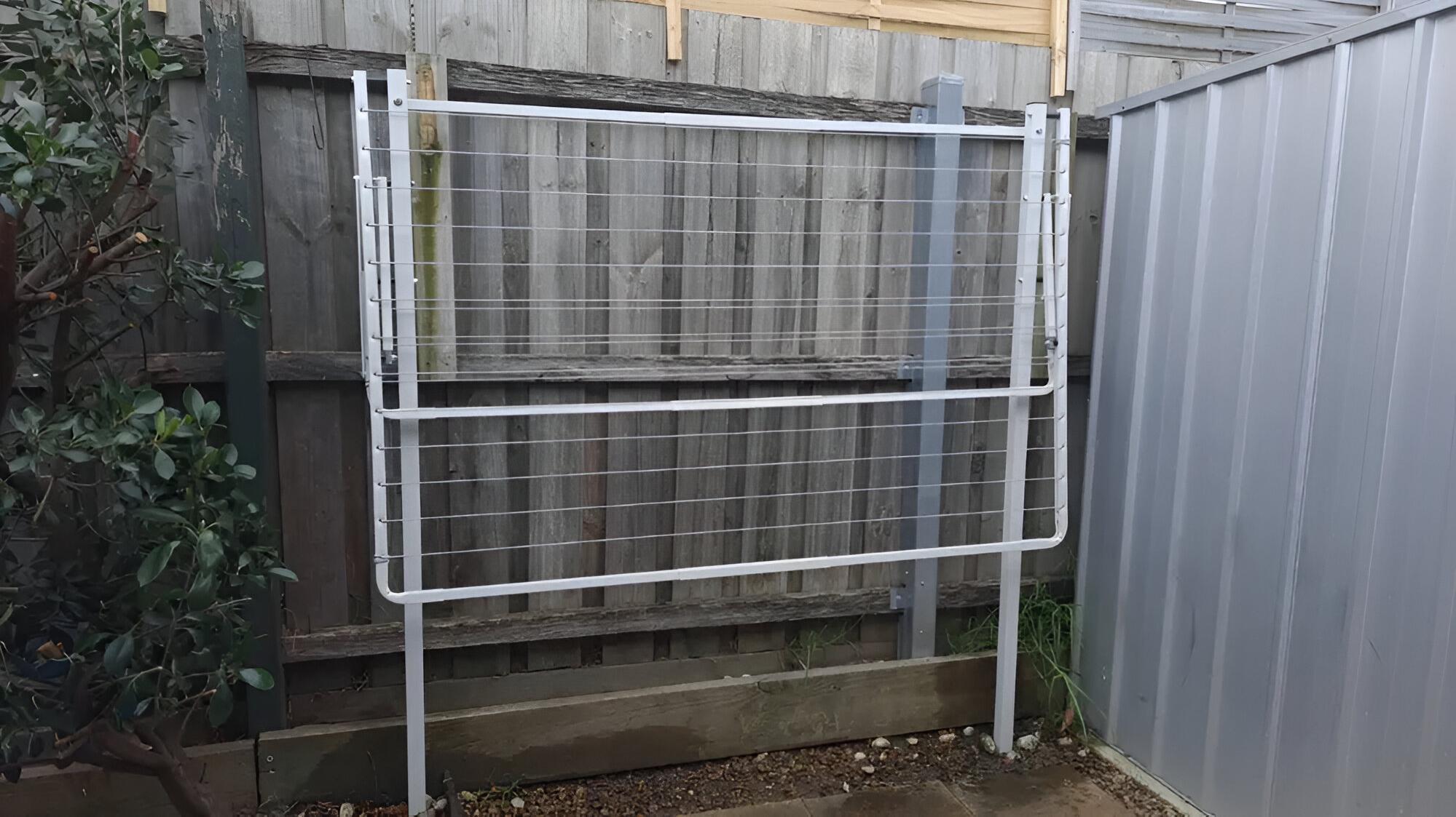 Fold Down Clotheslines With Ground Mount Kit