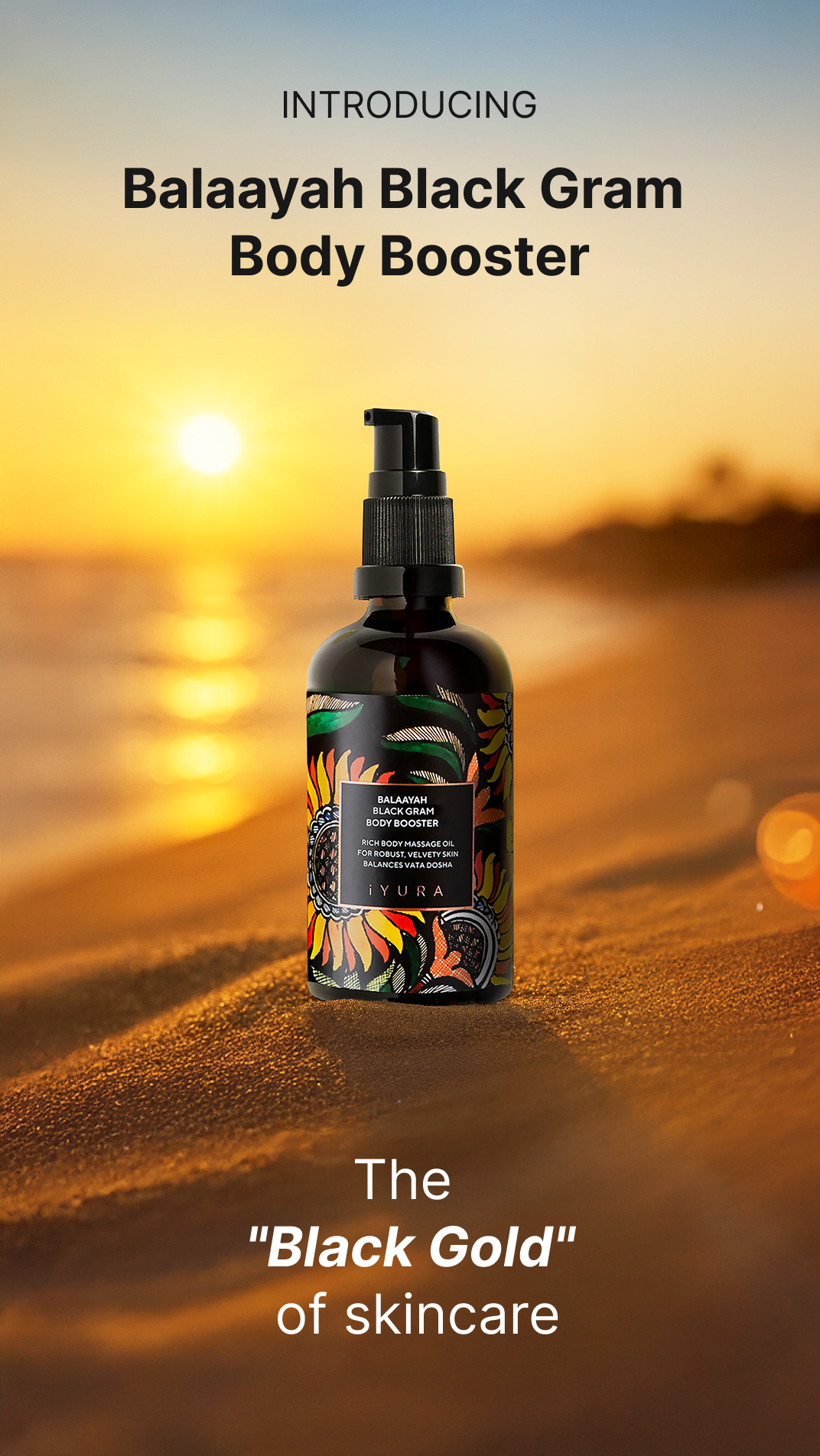 Introducing Balaayah Black Gram Body Booster - The Black Gold of skincare - Mobile