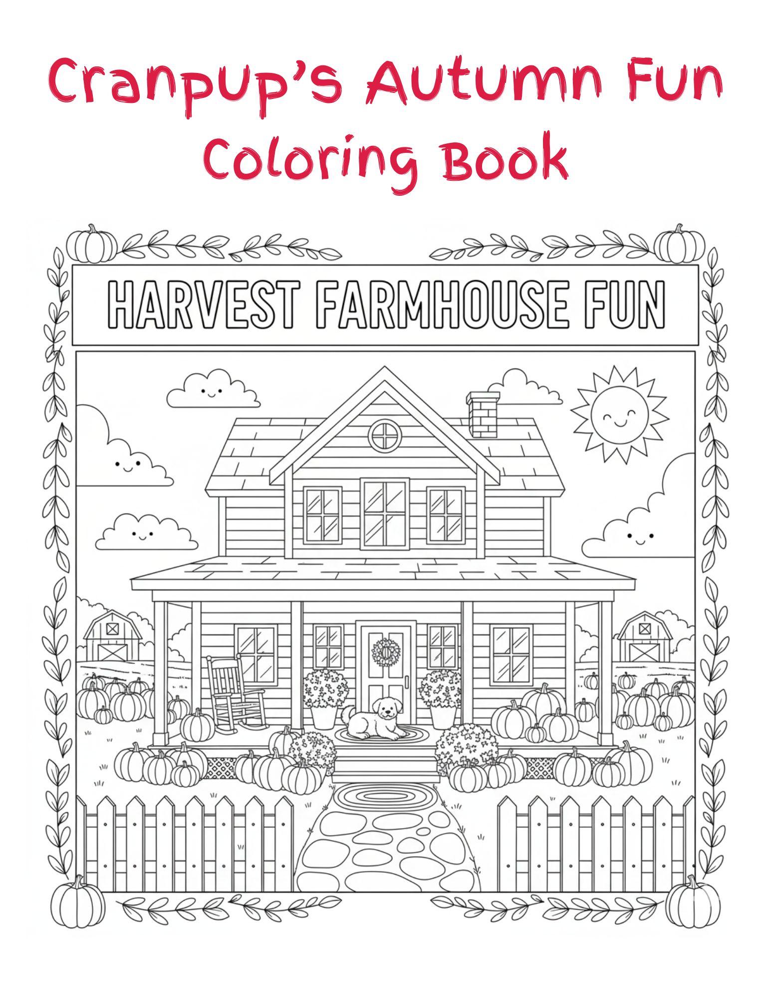 Cranpup's Autumn Fun Coloring Book
