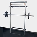Ultimate Series Folding Squat Rack Wall Mounted Foldup Rack and Body weight Exercise Home Gym by SoloStrength - Adjustable Height Exercise Pull Up and Dip Bar Station