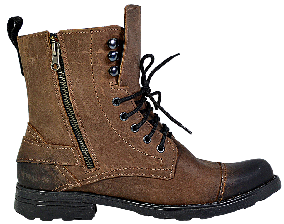 Zeke Ankle Handmade Leather Boots - Reindeer Leather