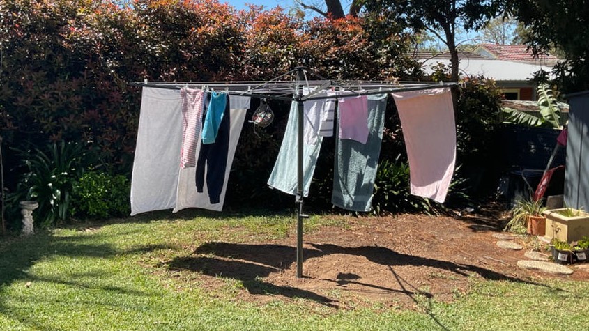 Rotary Clothesline Towels and Other Items
