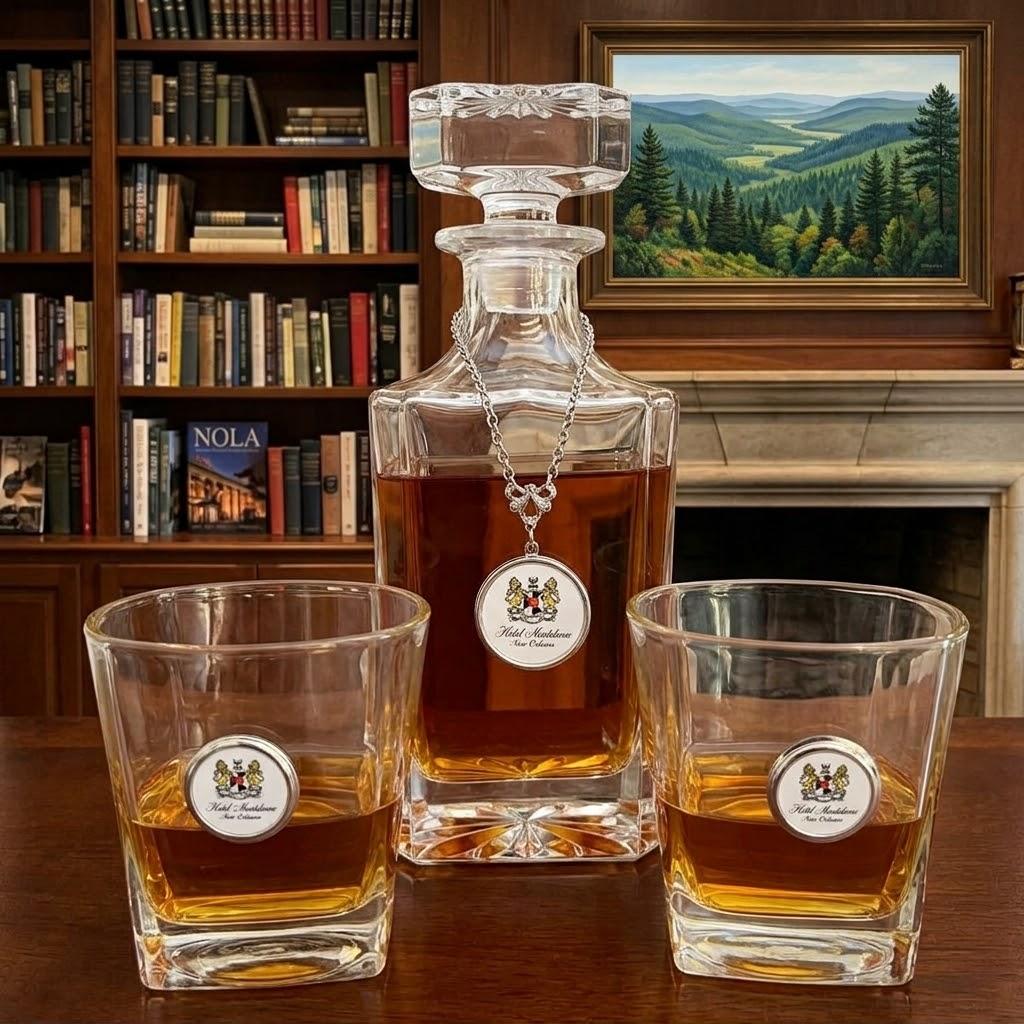 custom decanter set with your logo or art