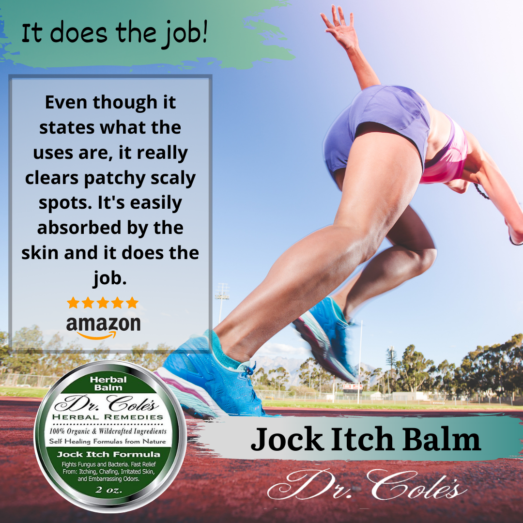 Dr. Coles Jock Itch Balm 5 star customer review.