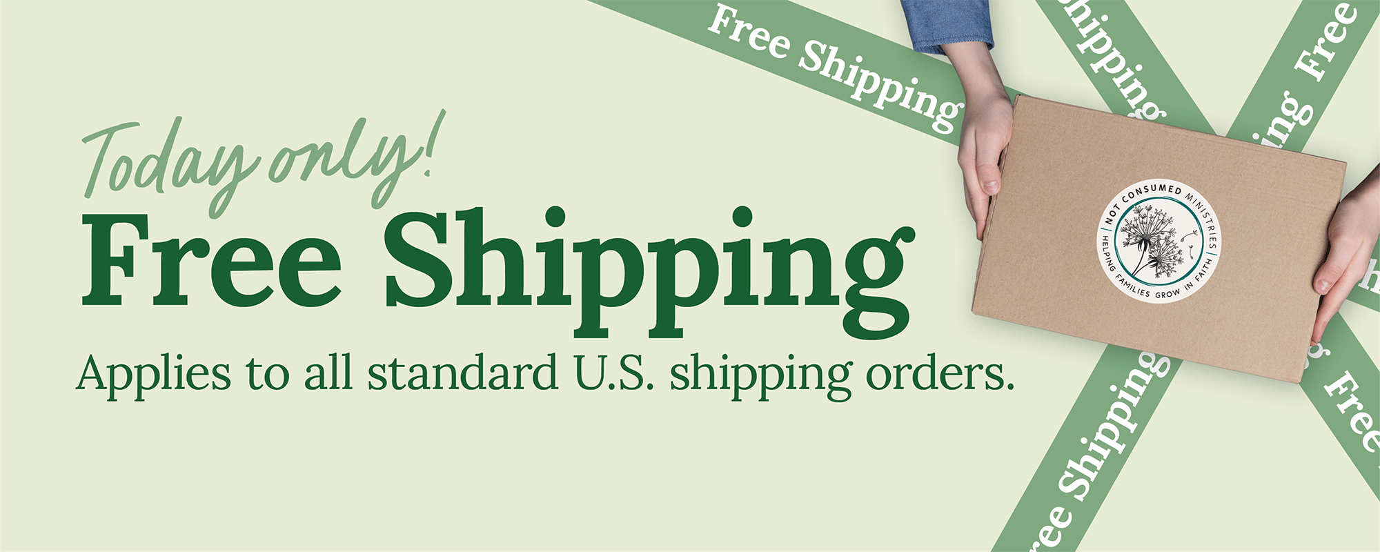 Free Shipping with any purchase