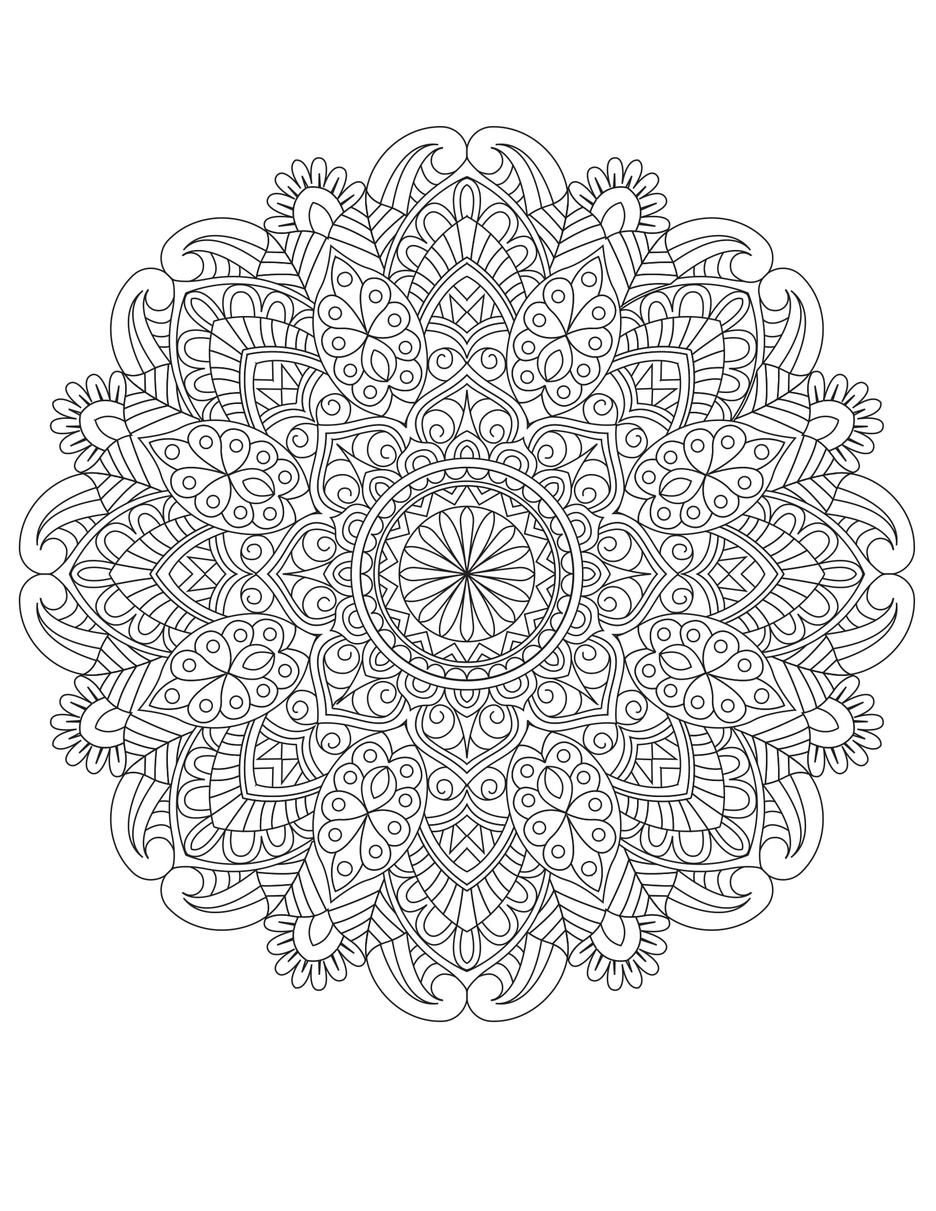 Freebie Friday 09-13-19 Mandalas Volume 1 Coloring Page