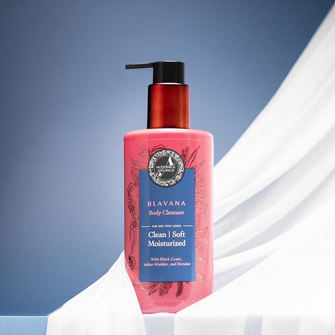 Blavana Body Cleanser on a Background