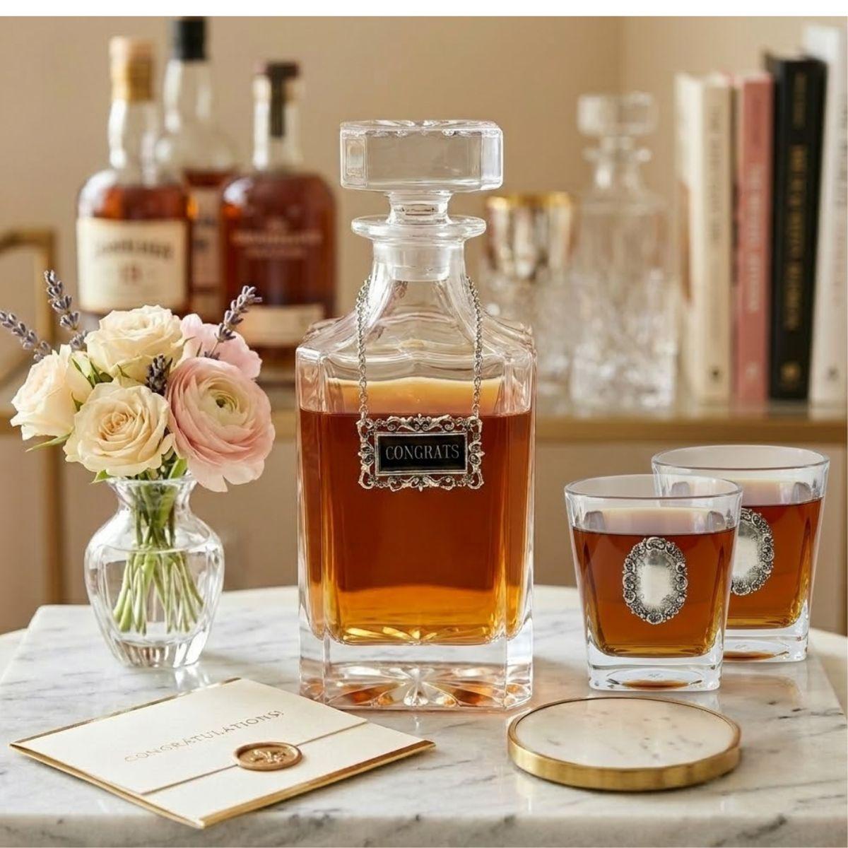 Congrats Decanter Set for woman who has just been promoted