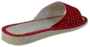 Aella - Women red slippers - Reindeer Leather