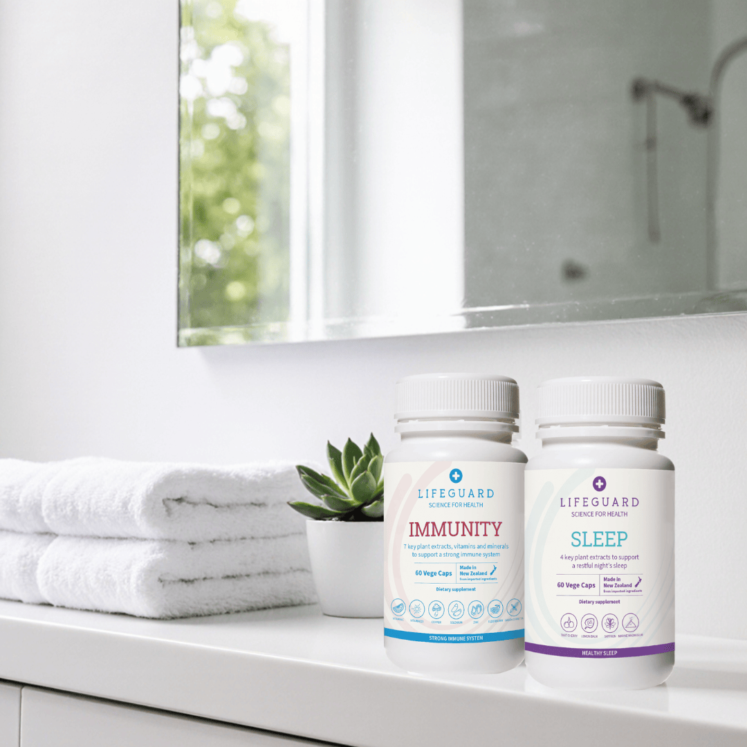 Summer Immunity Defense Bundle in Bathroom