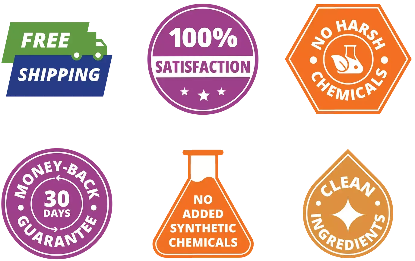 Free shipping in USA, 30 days money back guarantee, No additives or binders, Not tested on animals
