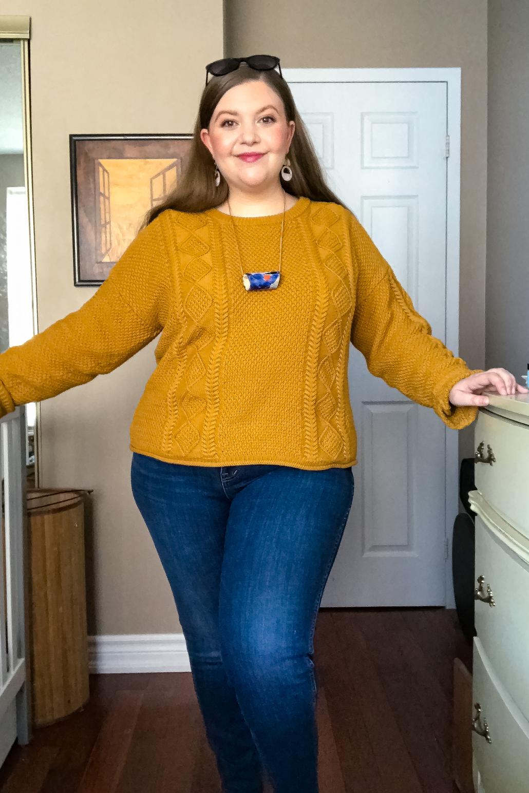Ambassador Jen | Modern Fisher Sweater Marigold