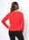 Basic Fleece Lined Top in Red