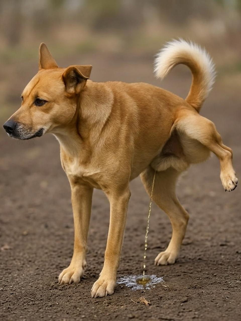 Dog peeing