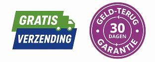 Gratis verzending in Nederland | 30 dagen niet-goed-geld-terug-garantie