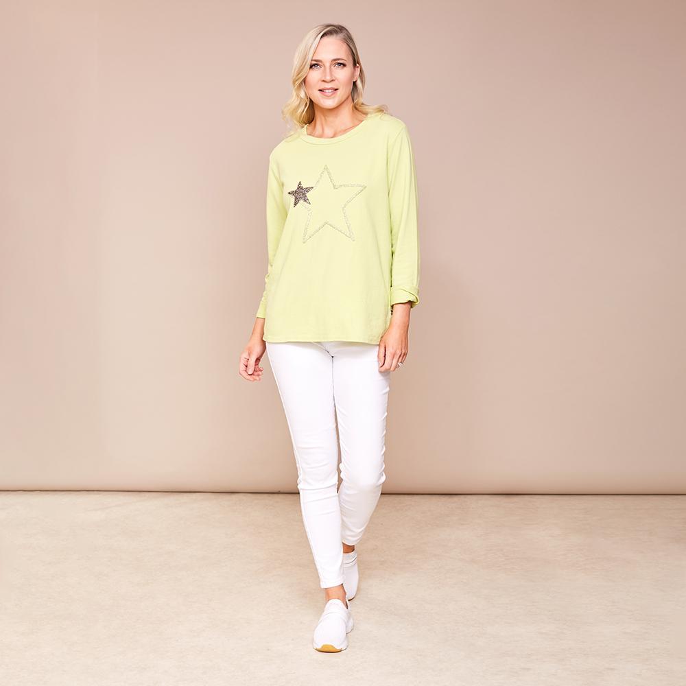 Sophia Star Top (Apple green)