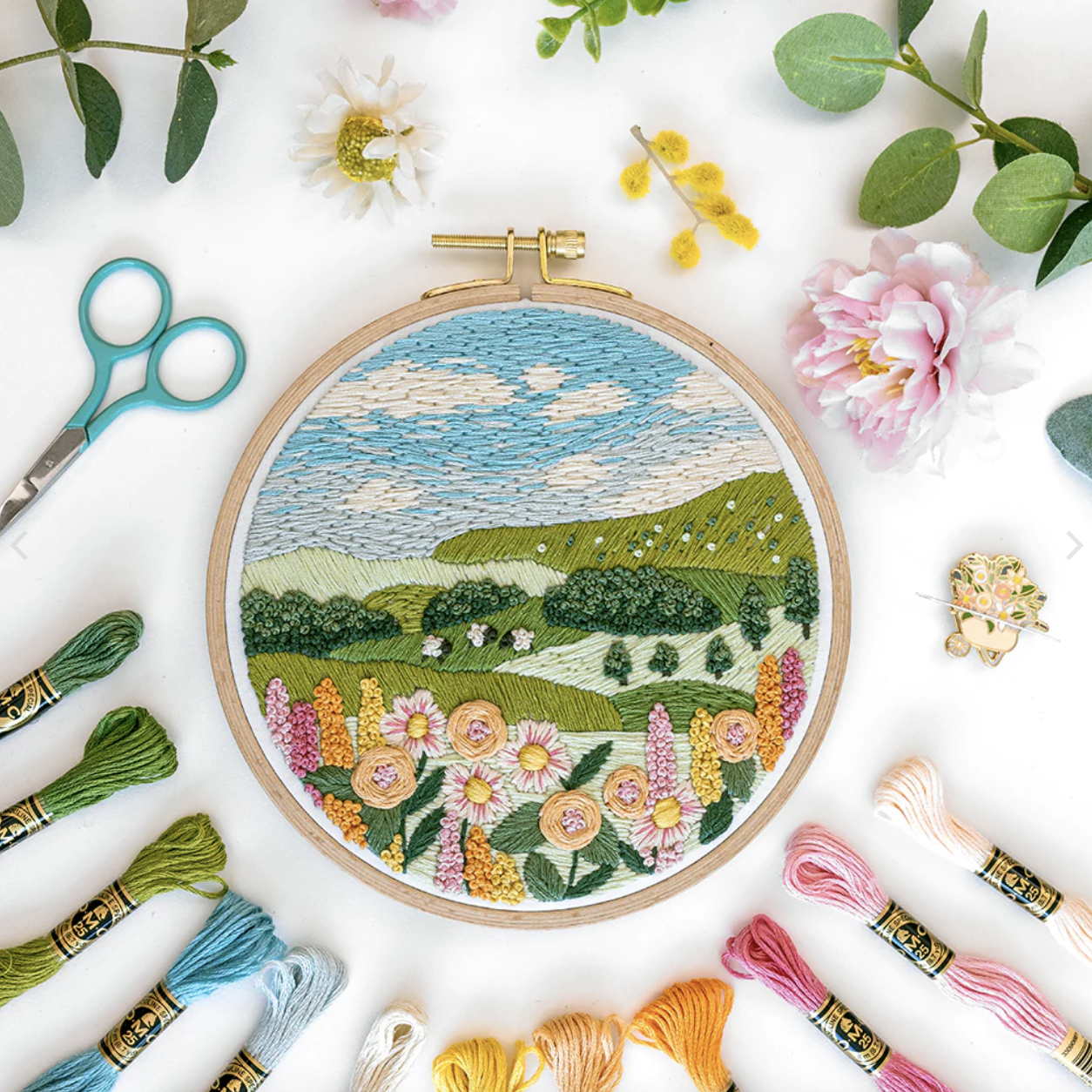 This is an image of the Spring Meadows pattern available to purchase on the Clever Poppy website.